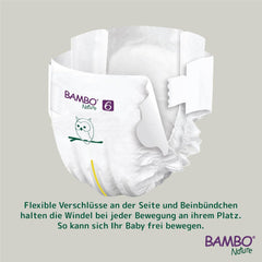Pañales Bambo Nature Premium Eco, talla 6, 1,63 kg