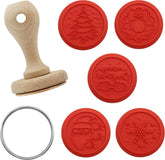 Set de 7 ștampile de embosare cu fursecuri de Crăciun, E Crăciunul