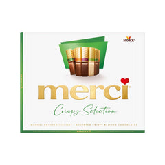 merci Finest Selection Almond Crunch Variedad – 1 x 250 g – Especialidades refinadas con nueces y chocolate – Bombones rellenos y sin relleno