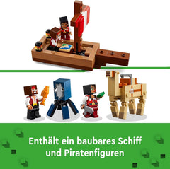 LEGO Minecraft El Viaje del Barco Pirata Calamar y Camello Figura Pirata Juguete Construcción de Barcos Juego de rol Regalo para niños y niñas 8 años 21259 Juegos de construcción Besuche den LEGO-Store