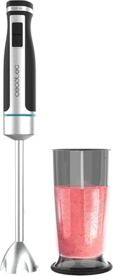 Batidora de mano Cecotec Powergear 1500 - Klingen Aus Titanium Beschichtung, 21 Geschwindigkeitsstufen, 1500 W, Inklusiv Glas Mit Deckel. (Schwarz Und Edelstahl, XL) Cocina Naty Shop 1 Zubehör
