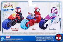 SPIDEY y SUS AMAZING FRIENDS Figura de Moto Spidey de Marvel, Juguete para niños y niñas de 3 años en adelante Figuras de acción Naty Shop