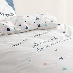 Set de lenjerie de pat pentru copii, reversibila, Stars Lenjerie de pat - copii Naty Shop