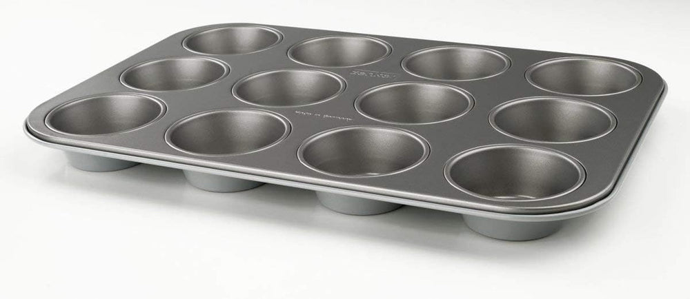 Molde para muffins Zenker con 12 moldes (Ø 7 cm), para muffins y cupcakes, dimensiones: 38,5 x 26,5 x 3 cm Moldes y bandejas para hornear Naty Shop