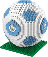 FOCO Offizielles Lizenzprodukt Manchester City FC BRXLZ 3D-Fußball-Konstruktionsspielzeug Modell In alternativer Teamfarbe