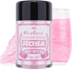 Kicofood, purpurina comestible, 5 gramos, varios colores Glitter Naty Shop Rosa