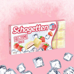 Schogetten Freeze Me Strawberry Edición Limitada - Helado Frío De Chocolate Con Intenso Sabor A Fresa