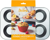 Bandeja 6 Muffins Jumbo Ø 9 Cm - 34 X 22 X 4,5 cm Moldes y bandejas para hornear Naty Shop
