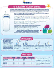 Humana HN Expert, desde el nacimiento, alimento especial para diarreas frecuentes o prolongadas, favorece la normalización del patrón de heces, con plátano, 300 g Naty Shop