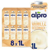 Alpro Leche De Soja Vainilla 8x1L - Vegana Y Rica En Calcio