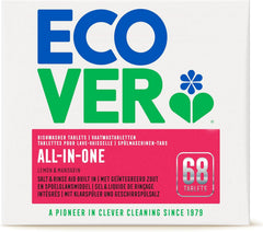 Ecover Todo En Uno, Detergente para Vajilla, Cápsulas, Limones y Naranjas Naty Shop