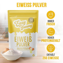 Polvo de clara de huevo 100 % fácil y delicioso para cocinar y hornear