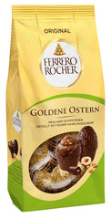 Huevos de Chocolate Ferrero Rocher 90g – Chocolate con Leche con Trozos de Avellanas y Crema Fina de Cacao con Avellanas – Huevos de Pascua para Nidos de Pascua – Regalo de Pascua – Chocolate de Pascua, Dulces de Pascua
