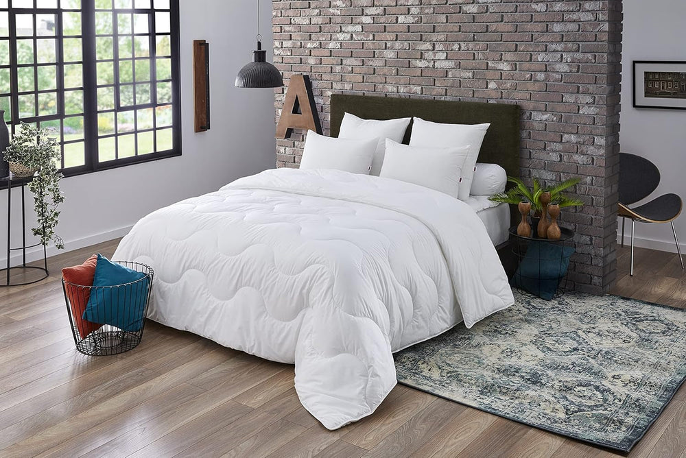 DODO Edredón Munich Basic, poliéster, blanco, 150X220 cm Edredones y edredones Naty Shop 150X220 Cm