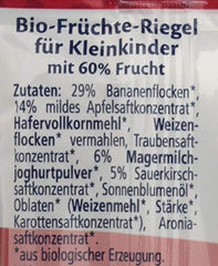 Barrita Leopardo Hipp Fruit-Friend Bio, yogur-cerezas en puré de plátano, 22 x 23g Madre e Hijo Naty Shop