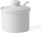 Holst Porcelain AT 216 FA1 Canister 0.17 L Butoi cu Lingură, alb, 8.5 x 8.5 x 6.5 cm
