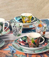 Servizio Tavola 18 Pezzi Exotic In Porcellana