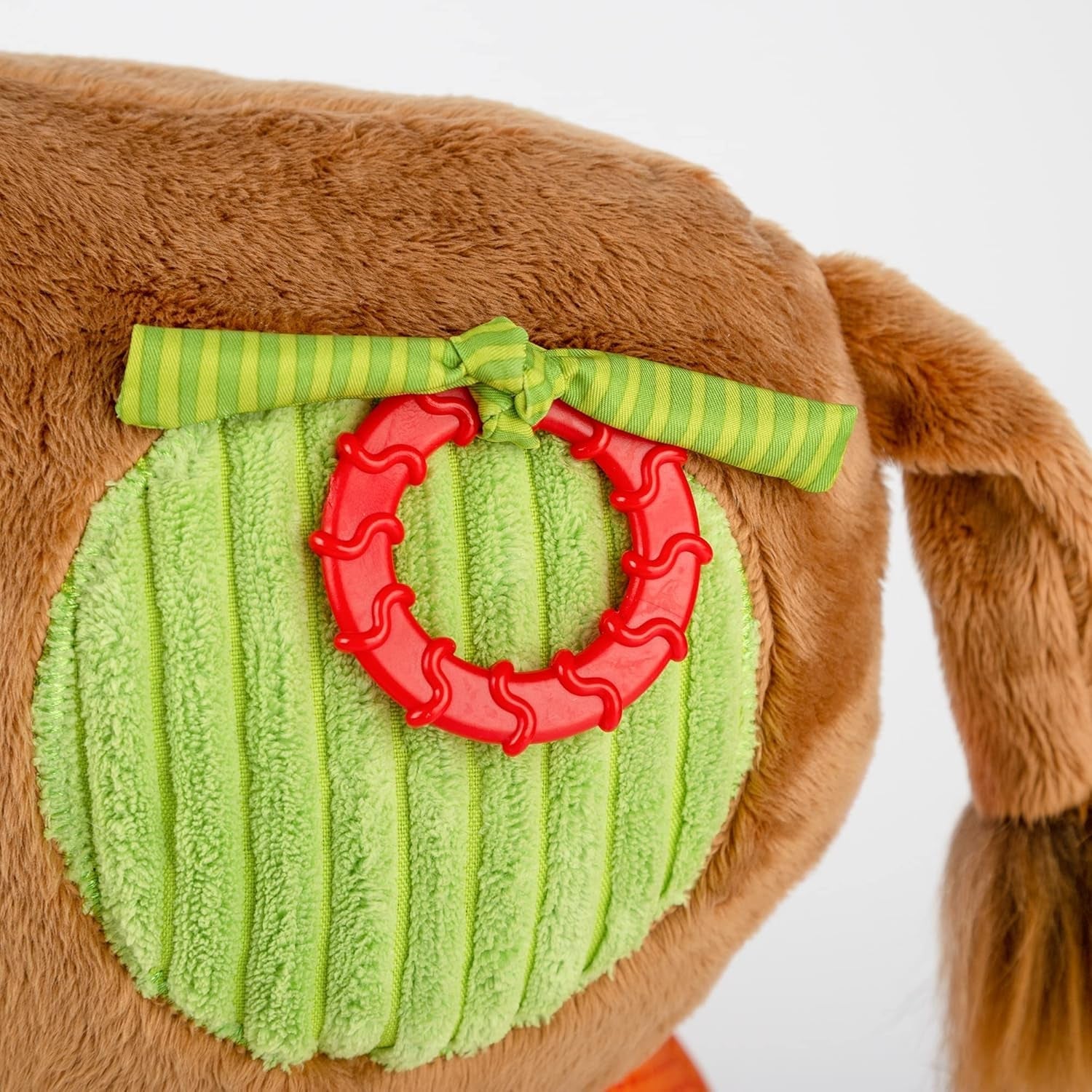 SIGIKID 42863 Jucărie pentru bebeluși girafă XXL, jucărie educativă PlayQ, jucărie de pluș cu inel de dentiție, zornăitor, oglindă, scârțâitor, pentru bebeluși și copii de la 3 luni, multicoloră/girafă 72 cm Jucarii Bebe Naty Shop