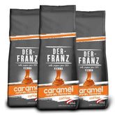 Café Der-Franz, Arábica y Robusta en grano Café Naty Shop 3 x 500 gramos Caramelo