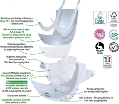 Love & Green, Pañales para bebés, hipoalergénicos, talla 6 (34 unidades) Madre e Hijo Naty Shop
