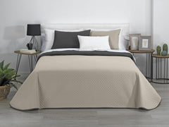 Estoralis | AVA | Plapumă Reversibilă | Pentru Toate Anotimpurile | Culoare - Gri/Antracit | Pentru pat de 105 Cm. (200 X 270 Cm. Ancho X Alto) | Cuvertură cu matlasare Plapumi si pilote Naty Shop