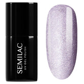 Semilac Esmalte de Uñas UV 664 Lila Brillo 7 ml - Efecto Ojo de Gato, Reflejos Únicos con Herramienta Magnética - Colección Gloss Gala