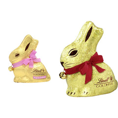 CONEJITO DORADO con Chocolate | 100 g EL CONEJITO DE ORO | Chocolate blanco premium y chocolate GOLDEN BUNNY Glamour Gold Edition | 100 g EL CONEJITO DE ORO