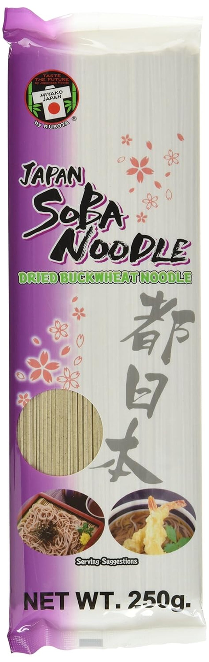 Fideos de trigo sarraceno Miyako, secos (Soba), paquete de 12 (12 x 250 g)