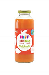 Hipp Zumos 100% ecológicos, multifruta con zanahoria, pack de 6 (6 x 330 ml) Naty Shop 6 x 330 ml Multifruta Con Zanahoria