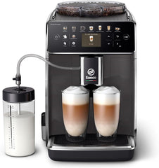 Espressor automat Saeco GranAroma – 14 specialități de cafea, afișaj color intuitiv, 4 profiluri de utilizator, râșniță ceramică, 1500 wați (SM6580/10)