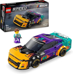 LEGO Speed Champions NASCAR Coche de juguete Chevrolet Camaro ZL1 de próxima generación; Set de construcción y juego de coches de carreras; Regalo para niños y niñas mayores de 9 años 76935 Juegos de construcción Besuche den LEGO-Store Título predeterminado