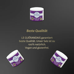 Handgeschöpftes Fleur de Sel, DE GUERANDE, dosis de 125 g