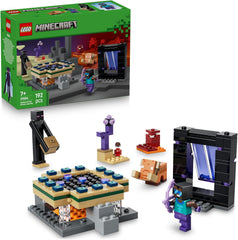 LEGO Minecraft Reise durch Nether and Endportal - Kinder Spielzeug mit Helden, Enderman and Baby Hoglin Figuren - Set mit Minecraft Figur - Gamer Geschenk für Jungen and Mädchen ab 7 Jahren - 21584