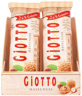 GiOTTO – especialidad de pastelería preparada según una receta italiana original – corteza de oblea, relleno de crema de leche y avellanas y glaseado de trozos de avellana – 10 x 21,5 g