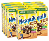 NESTLE Nesquik Duo, Cereal de Chocolate Negro y Blanco con Harina Integral, Pack de 7 x 325 Gramos Cereales Naty Shop