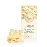 Venchi - Barra de chocolate extra blanco, 78 g - con vainilla - Sin gluten