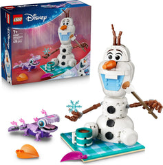 LEGO ǀ Disney Frozen Picnic divertido con Olaf y Bruni - Muñeco de nieve con cubierta de picnic y Zubehör - Decoración DIY para Schlafzimmer - Geschenk für Mädchen ab 7 Jahren und Frozen Fans - 43287