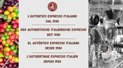 Caffè New York - XXXX - Boabe de cafea, aromă intensă dar fină, Arabica și prăjire medie robustă, pentru măcinare, espresso italian, amestec de bar - calitate înaltă din 1930 - 1 kg, boabe