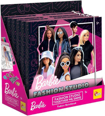 Lisciani - BARBIE - Skizzenbuch Set Wir Glänzen - Modestudio - Models zum Anziehen - Kreatives Spiel - Supermodische Kleidung - Farbmarker - Für Mädchen ab 4 Jahren