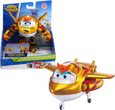 Super Wings EU750231 - Avion transformabil Golden Boy, aprox. 20,5 cm, figurină mare de joacă pentru copii, avion de jucărie transformabil și figurină robot Action figures Naty Shop Titlu implicit