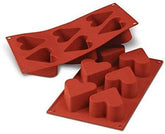Silikomart 20.036.00.0060 SF 036, Corazón de Cocina Naty Shop L (65 x 40 mm. Volumen: 6 x 130ml) 6 x Corazones