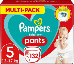 Pañales Pampers Baby-Dry, talla 8, 43 pañales, a partir de 19 kg, pack Jumbo+