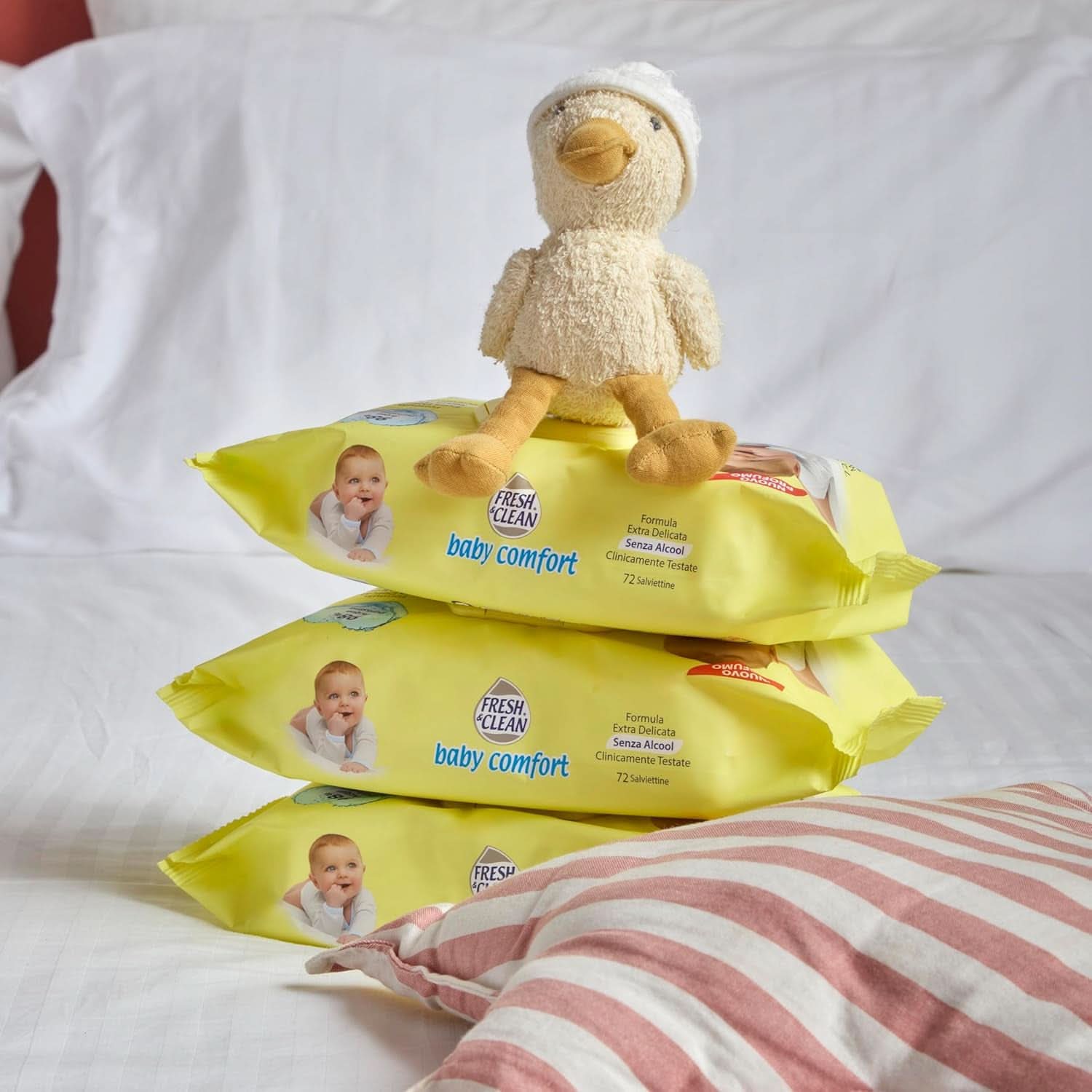 Milleusi Classic Fresh & Clean, Șervețele umede, 72 buc Servetele Umede Bebelusi Naty Shop