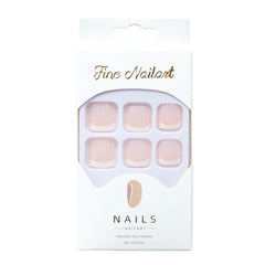 24 bucăți unghii artificiale, roz franțuzesc, alb, unghii artificiale, vârf scurt, pătrate cu lipici, accesorii pentru femei sau fete, idee de cadou pentru Crăciun, nuntă, Ziua Mamei