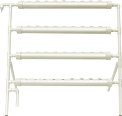 Sistema hidropónico, kit de cultivo hidropónico en torre, soporte para macetero de 4 niveles con 36 agujeros para plantar, sistemas de cultivo de plantas sin suelo para jardín, oficina y otros espacios interiores y exteriores