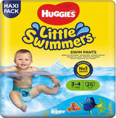 Pañales de natación Huggies Little Swimmers, talla 3-4 (7-15 kg), 1 paquete de 20