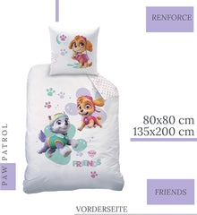 Ropa de cama Paw Patrol, 2 piezas, para niña Ropa de cama - infantil Naty Shop