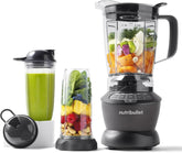 Nutribullet Batidora de tamaño completo, batidora eléctrica, batidora multifunción Stabmixer, batidora profesional, batería de 1000 vatios, vaso de 1,6 l, gris, NBF450DG Cocina Naty Shop Schwarz 1000 vatios