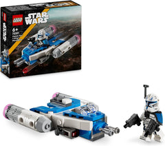 LEGO Star Wars Capitán Rex Microfighter Ala-Y Ladrillos de construcción Nave estelar coleccionable Idea de regalo para niños y niñas a partir de 6 años 75391 Juegos de construcción Besuche den LEGO-Store Default Title