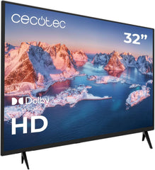 Televizor LED Cecotec 32" - TV LED Seria 0 0032S. Ecran de 32 de inci, HD, rezoluție optimă pentru imagini și videoclipuri, sistem Dolby, memorie flash, conectivitate HDMI/USB, telecomandă